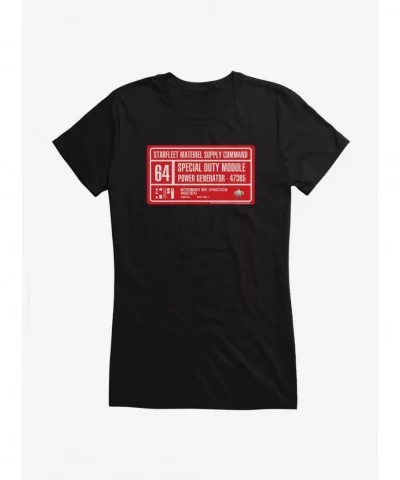 Bestselling Star Trek Deep Space 9 Power Generator Girls T-Shirt $7.17 T-Shirts
