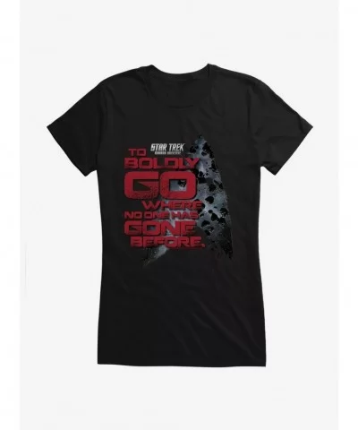 Value for Money Star Trek: The Next Generation Mirror Universe To Boldly Go Girls T-Shirt $9.96 T-Shirts