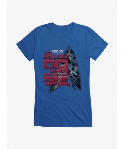 Value for Money Star Trek: The Next Generation Mirror Universe To Boldly Go Girls T-Shirt $9.96 T-Shirts