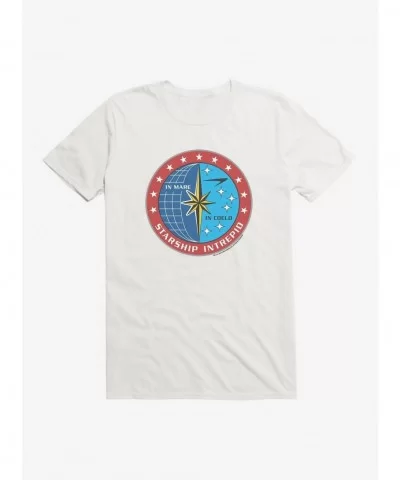 Best Deal Star Trek Enterprise Starship Intrepid Logo T-Shirt $8.60 T-Shirts