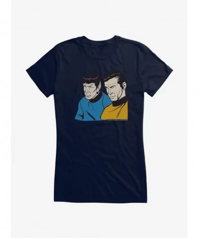 Exclusive Price Star Trek Spock And Kirk Girls T-Shirt $9.56 T-Shirts