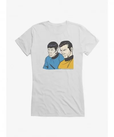 Exclusive Price Star Trek Spock And Kirk Girls T-Shirt $9.56 T-Shirts