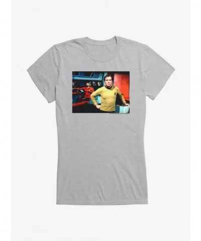 Sale Item Star Trek Nyota And Kirk Scene Girls T-Shirt $7.17 T-Shirts