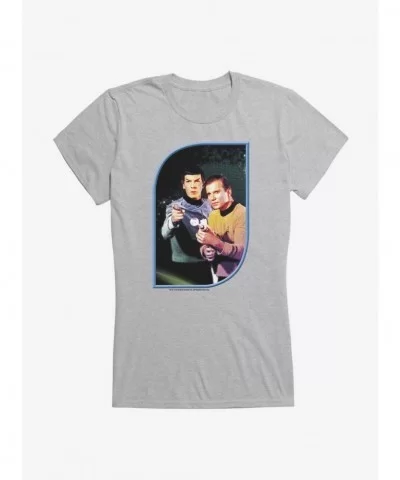 High Quality Star Trek The Original Series Kirk And Spock Ray Guns Girls T-Shirt $6.57 T-Shirts