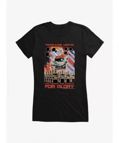Value Item Star Trek: The Next Generation Mirror Universe Unite For Glory Girls T-Shirt $9.16 T-Shirts