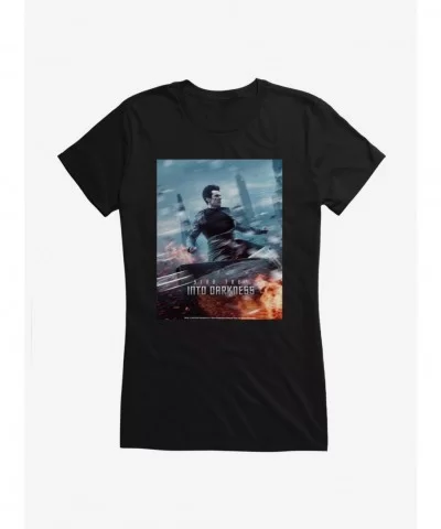 High Quality Star Trek XII Into Darkness Poster Girls T-Shirt $8.37 T-Shirts