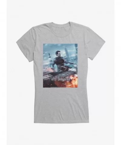 High Quality Star Trek XII Into Darkness Poster Girls T-Shirt $8.37 T-Shirts