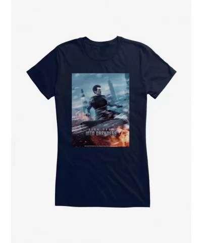 High Quality Star Trek XII Into Darkness Poster Girls T-Shirt $8.37 T-Shirts