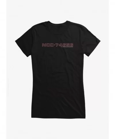 Discount Star Trek USS Voyager Marine Font Girls T-Shirt $8.76 T-Shirts