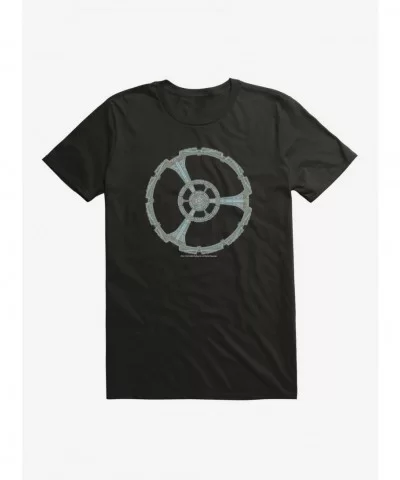 Hot Selling Star Trek Deep Space 9 Ship Top View T-Shirt $9.37 T-Shirts