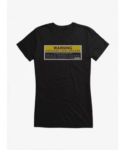 Absolute Discount Star Trek Enterprise Warning Girls T-Shirt $6.18 T-Shirts