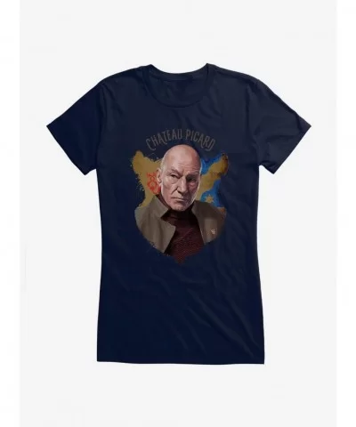 Unique Star Trek: Picard Chateau Picard Girls T-Shirt $7.57 T-Shirts