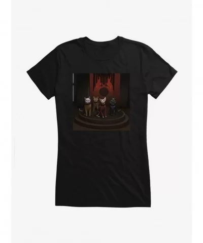 Sale Item Star Trek TNG Cats Crew Teleport Girls T-Shirt $6.37 T-Shirts