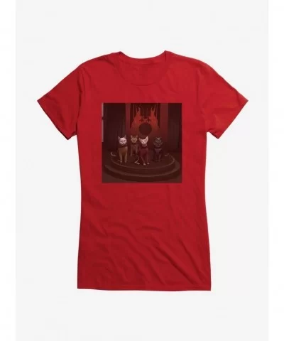 Sale Item Star Trek TNG Cats Crew Teleport Girls T-Shirt $6.37 T-Shirts