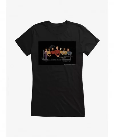 Crazy Deals Star Trek TNG Crew Girls T-Shirt $7.17 T-Shirts