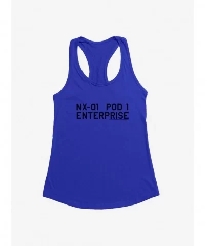 Hot Sale Star Trek NX-01 POD 1 Enterprise Logo Girls Tank $7.57 Tanks