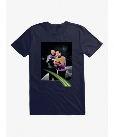 Hot Sale Star Trek Spock and Kirk Phaser T-Shirt $5.74 T-Shirts