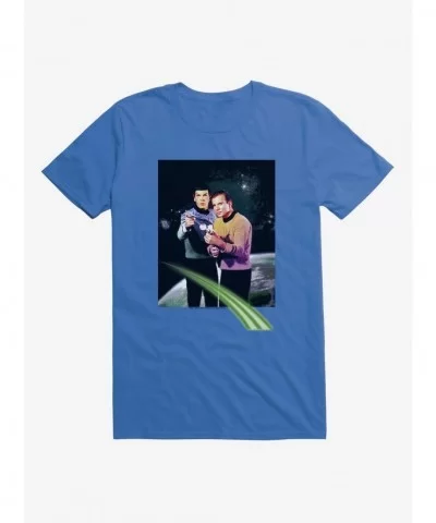 Hot Sale Star Trek Spock and Kirk Phaser T-Shirt $5.74 T-Shirts