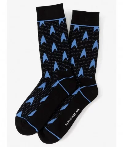 Value for Money Star Trek Blue Delta Shield Black Socks $8.56 Socks