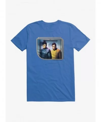 Flash Sale Star Trek The Original Series Kirk And Spock Frame T-Shirt $6.69 T-Shirts