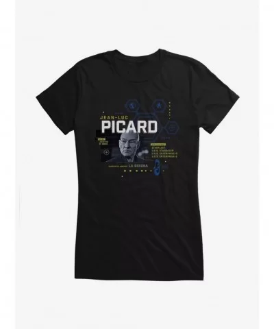 Huge Discount Star Trek: Picard About Jean-Luc Picard Girls T-Shirt $9.36 T-Shirts