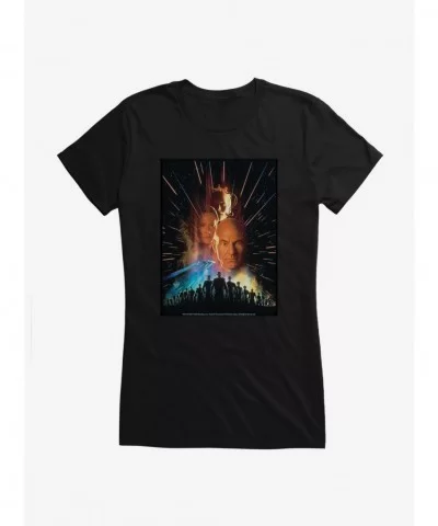 Crazy Deals Star Trek First Contact Poster Girls T-Shirt $9.96 T-Shirts