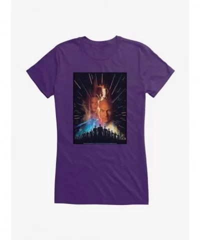 Crazy Deals Star Trek First Contact Poster Girls T-Shirt $9.96 T-Shirts