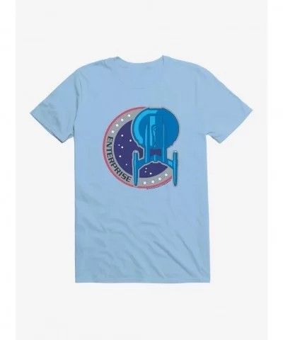 Hot Sale Star Trek Enterprise Ship Color T-Shirt $7.27 T-Shirts
