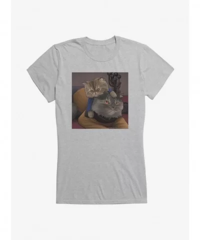 Value Item Star Trek TNG Cats Playful Girls T-Shirt $6.18 T-Shirts