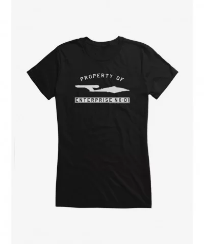 High Quality Star Trek Enterprise Property Of Girls T-Shirt $6.37 T-Shirts