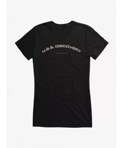 Fashion Star Trek Discovery: USS Discovery Girls T-Shirt $6.37 T-Shirts