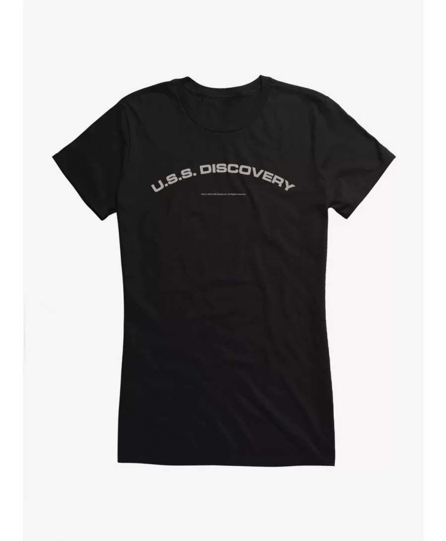 Fashion Star Trek Discovery: USS Discovery Girls T-Shirt $6.37 T-Shirts