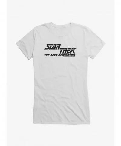 Flash Sale Star Trek TNG Two Space Logo Girls T-Shirt $7.97 T-Shirts