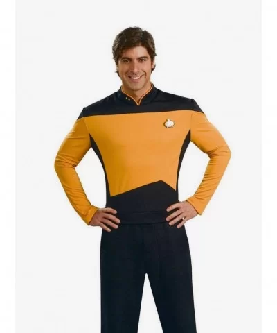 Flash Sale Star Trek Deluxe Gold Shirt $22.41 Shirts
