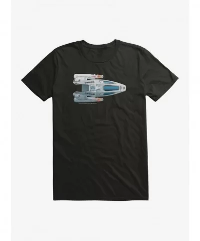 Low Price Star Trek USS Voyager Small Pod Top View T-Shirt $7.65 T-Shirts