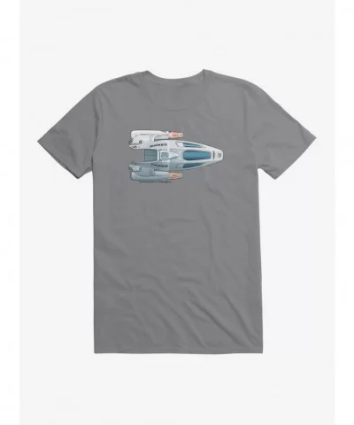 Low Price Star Trek USS Voyager Small Pod Top View T-Shirt $7.65 T-Shirts