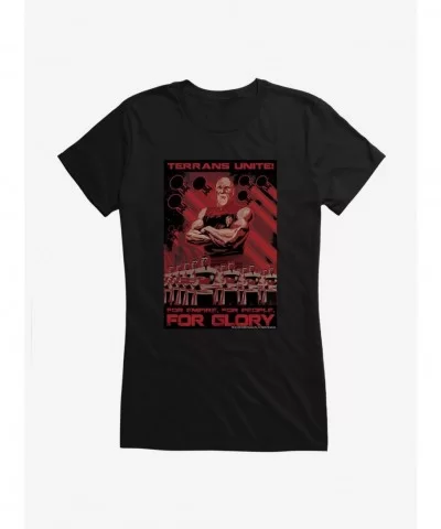 Exclusive Star Trek: The Next Generation Mirror Universe Terrans Unite! Girls T-Shirt $7.37 T-Shirts