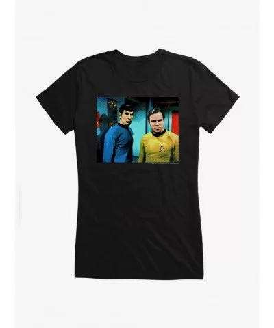 Absolute Discount Star Trek Spock And Kirk Scene Girls T-Shirt $6.97 T-Shirts
