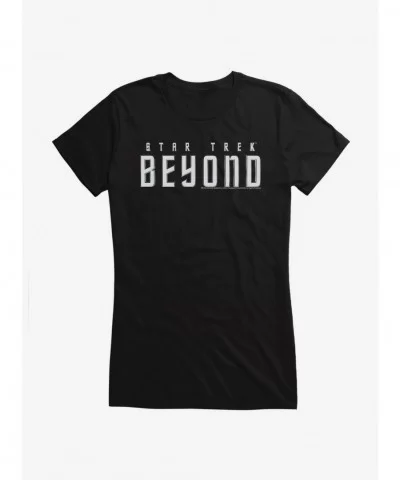 Flash Sale Star Trek Beyond Logos Simple Girls T-Shirt $9.36 T-Shirts