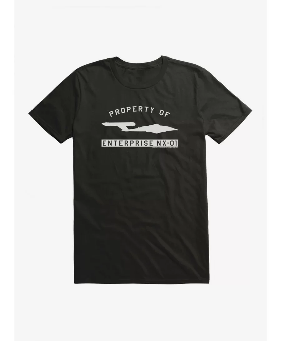 Bestselling Star Trek Enterprise Property Of T-Shirt $5.74 T-Shirts