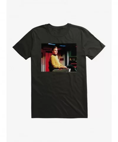 Pre-sale Discount Star Trek Kirk Sitting T-Shirt $7.46 T-Shirts