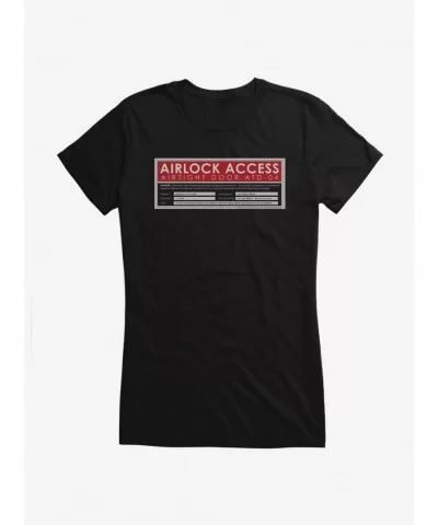 Low Price Star Trek Enterprise Airlock Access Girls T-Shirt $9.96 T-Shirts