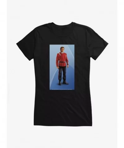 Crazy Deals Star Trek Kirk Pose Girls T-Shirt $9.76 T-Shirts