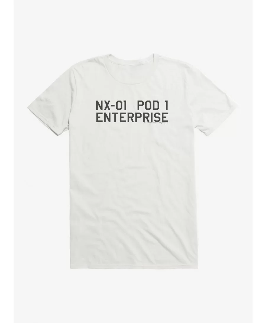 Seasonal Sale Star Trek Enterprise NX01 Pod T-Shirt $8.60 T-Shirts