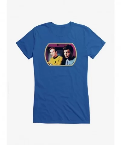 Bestselling Star Trek The Original Series Kirk And McCoy Frame Girls T-Shirt $7.17 T-Shirts