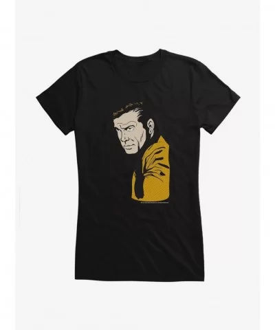 Low Price Star Trek James Kirk Stare Girls T-Shirt $9.76 T-Shirts