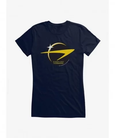 Exclusive Star Trek Fleet Command Logo Girls T-Shirt $9.76 T-Shirts