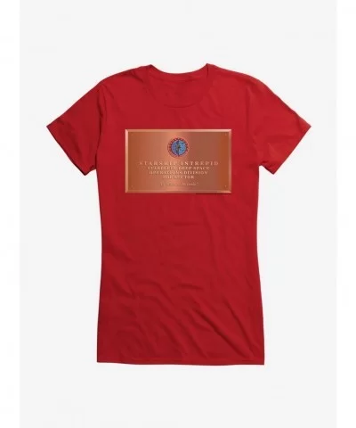 Hot Selling Star Trek Enterprise Starship Intrepid Girls T-Shirt $9.96 T-Shirts