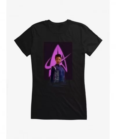 Trend Star Trek Discovery: Michael Burnham Pink Girls T-Shirt $6.37 T-Shirts
