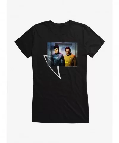 Premium Star Trek Spock Kirk Star Fleet Girls T-Shirt $9.96 T-Shirts